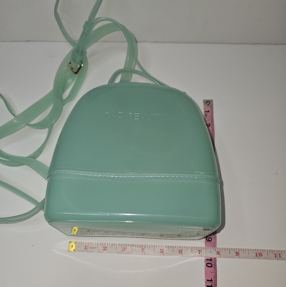 Huda Beauty Mini Backpack Turquoise Mint Green Adjustable Straps - Picture 8 of 11